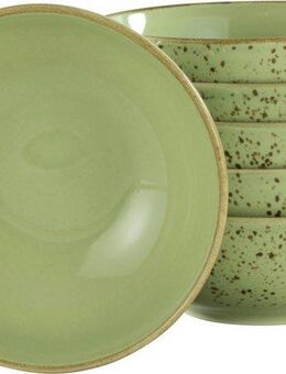 CreaTable Müslischale NATURE COLLECTION, Steinzeug, (Set, 6-tlg), Salatschale, Snackschale, Ø 16,5 cm