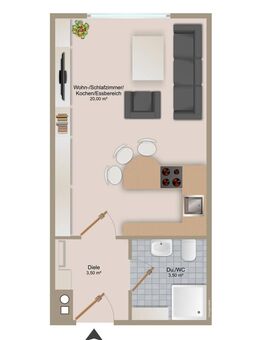 Klein aber fein! 1,5 - Zi. Apartment inkl. EBK und TG in Beuren - sofort verfügbar - Beuren (Baden-Württemberg)