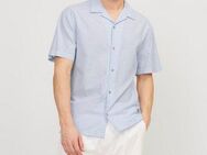Jack & Jones Kurzarmhemd JJESUMMER RESORT LINEN BLEND SHIRT SS SN