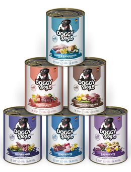 Sparpaket Doggy Dog Adult 24 x 800 g - Mixpaket 1 (6 Sorten)