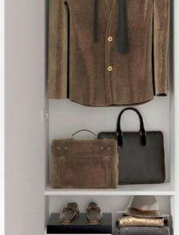 INOSIGN Garderobenschrank Vittoria, Breite 60 cm, Höhe 186 cm Front mit Spiegel und Siebdruck