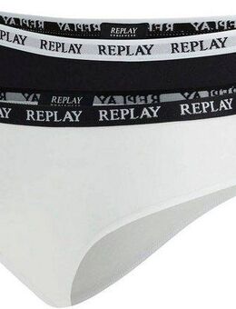 Replay Bikinislip LADY SLIP Style 1 T/C 2pcs waterfall pack (Packung, 2er) mit Logoschriftzug