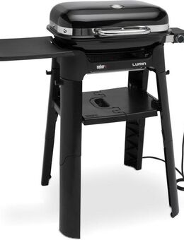 Weber Elektro-Standgrill Lumin Compact, 2200 W, Anbraten, Räuchern, Dämpfen oder Auftauen