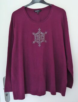 NEUwertig Ulla Popken ⭐ Shirt - Schneeflocke - Strass ❤️Gr 50 52 - Großrosseln