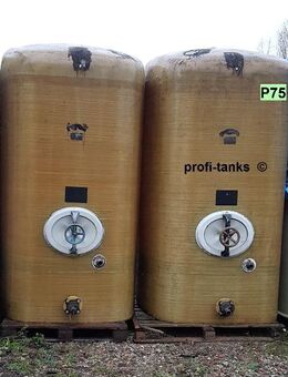 P75 gebrauchter 6.000 L Polyestertank GFK-Tank Staffelstein Rapsoeltank Melassetank Lagertank Wassertank Regenauffangtank Flüssigfuttertank Molketank - Nordhorn
