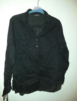 Schwarze dünne Bluse mit Muster in Größe 44 - Nürnberg