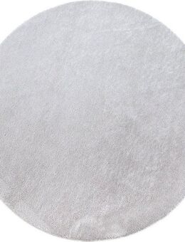 Paco Home Teppich Cadiz 630, rund, Höhe: 14 mm, Kurzflor, Uni-Farben, besonders weich, waschbar, Wohnzimmer