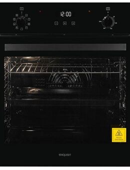 exquisit Einbaubackofen EBE278-H-020 schwarz, Heißluft&Pizzastufe - ideal für ein Pizzabacken zuhause!Timer-Funktion