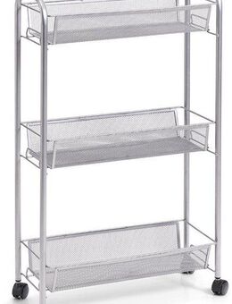 Zeller Present Rollwagen Mesh, mit drei Ablagekörbe, Höhe 70,5 cm