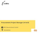 Procurement Project Manager (m/w/d) - Vörstetten