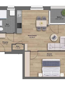 Alleine oder als Paar - 2-Zimmer-Wohnung im ERTBEZUG - Ketzin (Havel)