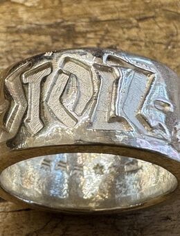 Patrik Muff Silberring mit Aussengravur Grösse ca 62 - Köln