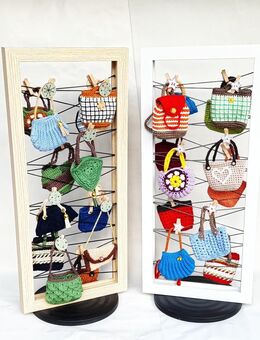 Adventskalender FASHIONISTAS Handtaschen Rucksack selb befüllen Dauerhaft Memoboard Drehteller Holzklammern - Walchum
