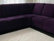 Dunkellila Couch Sofa 265x235x95 - Mayen