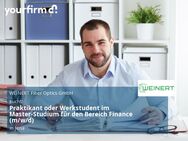 Praktikant oder Werkstudent im Master-Studium für den Bereich Finance (m/w/d) - Jena