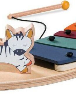Hauck Spielzeug-Musikinstrument Play Music Zebra für Hauck Spielbrett Play Tray, FSC® - schützt Wald