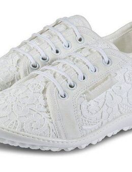 Leguano AMALFI Barfußschuh mit Fantasy Muster, Freizeitschuh, Halbschuh, Schnürschuh