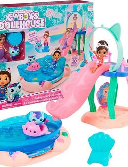 Spin Master Spielwelt Gabby's Dollhouse – Pool Spielset (Cat Adventures)