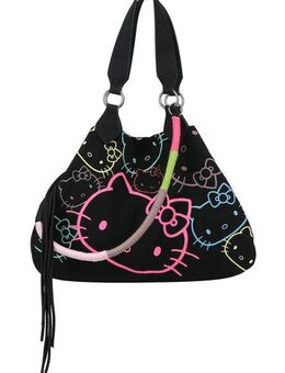 Fritzi aus Preußen Schultertasche Izzy Medium Limited Head Flocked, mit tollen Hello Kitty-Prints