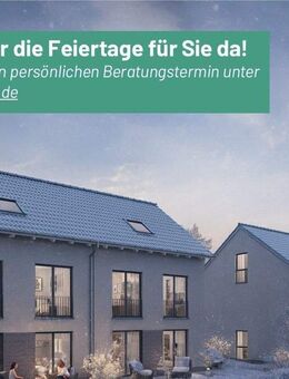 **IM BAU**Doppelhaushälfte mit Luft-Wasser-Wärmepumpe, vollunterkellert, 2 Stellplätze & mehr! - Flörsheim (Main)