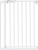 Hauck Türschutzgitter Clear Step Autoclose 2 Set inklusive Verlängerung 9 cm, White, auch als Treppenschutzgitter verwendbar, 84-89 cm, flacher Durchgang in 00000