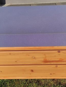 Kinderschubladen Sitz aus Holz mit Auflage - Langenau