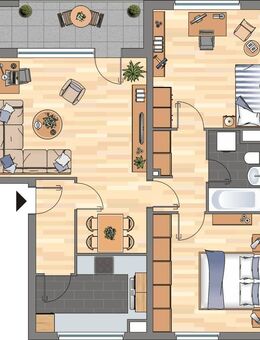 3-Zimmer-Wohnung in Wolfsburg Vorsfelde - Wolfsburg