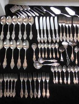 Ostfriesenmuster 90er Silber 71 Besteck Teile zus. 299,- Vintage: Messer Gabeln Löffel Kuchengabeln Tortenheber Gebäckzange Sahnelöffel Zuckerlöffel Zuckerzange Aufschnittgabel Saucenlöffel - Flensburg