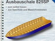 Bootsbauplan für eine Holz Motorboot Ausbauschale, Länge 825 cm, Anglerboot, Ruderboot zum Selbstbau - Berlin