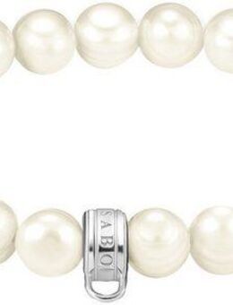 THOMAS SABO Armband Charm-Perlenarmband, X0293-082-14-L19, mit Süßwasserzuchtperle