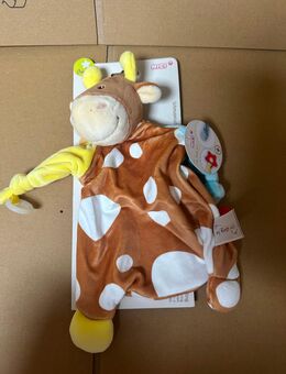 NICI Schmusetuch Kuh 25 x 25 cm – niedliches Schnuffeltuch ab 0 + - Seßlach