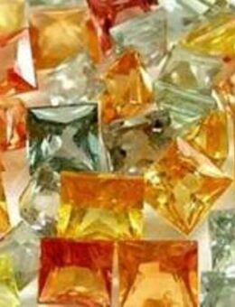 7,03 ct / 7,06 ct - ECHT , Top Augenreine Lots Squader Saphire , Ceylon,Sri Lanka - Neubrandenburg