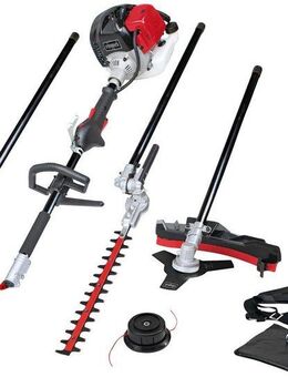 Scheppach Benzin-Motorsense MFH5200-4P 4in1 ProCut, 25,5 cm Arbeitsbreite Messer, 45 cm Arbeitsbreite Faden, (Set), Multifunktionswerkzeug 4in1