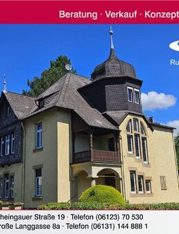 Hochherrschaftliche Jugendstil-Villa mit wunderschönem, großem Garten in Best-Lage - Eltville (Rhein)