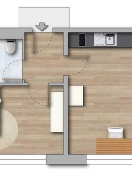 ++ Einzelappartement E3 möbliert zu vermieten ++ - Greifswald