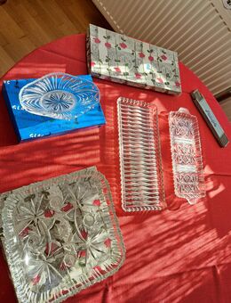 4 Bleikristall-Untersetzer - Ketsch