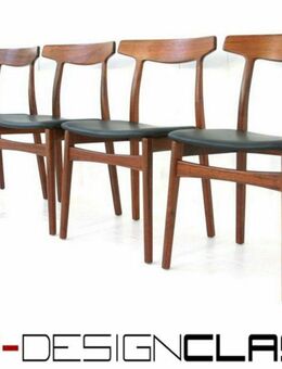 wie neu! Henning Kjaernulf f. Bruno Hansen Danish Teak Stuhl Anilin Leder Vintage Mid Century - Hamminkeln Zentrum