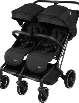 BabyGo Zwillingsbuggy Zwillingskinderwagen GOTwice, mit drei schwenkbaren Vorderrädern