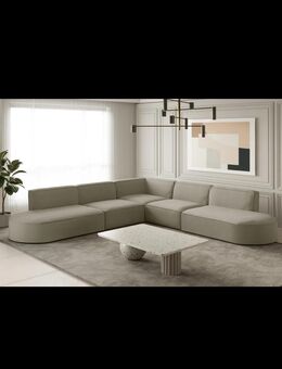 Ecksofa in Teddy Stoff - Gelsenkirchen Feldmark