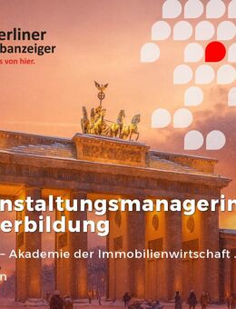 Veranstaltungsmanagerin Weiterbildung (m/w/d) - Berlin