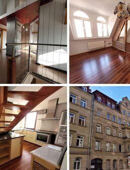** DIE BESONDERE ALTBAUWOHNUNG ** jung, attraktiv, 2 Zi-Maisonette-Whg. mit uneinsehbarer DACHLOGGIA - Fürth