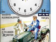 Oldtimer Wanduhr Motiv MAN 2 F 1 Schlepper Geschenk Traktor - Bad Berleburg