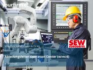 Abteilungsleiter Operation Center (w/m/d) - Bruchsal