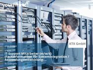 IT-Support Mitarbeiter (m/w/d) (Fachinformatiker für Systemintegration / Anwendungsentwicklung, IT-Anwendungsbetreuer o. ä.) - Solingen (Klingenstadt)