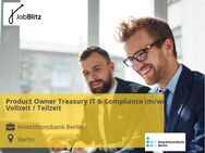 Product Owner Treasury IT & Compliance (m/w/d) Vollzeit / Teilzeit - Berlin