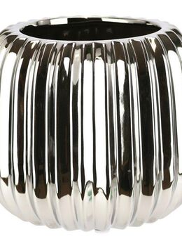 I.GE.A. Dekovase Vase aus Keramik (1 St), Dekovase Blumenvase Modern für Tischdeko Tischvase Deko Trockenblume