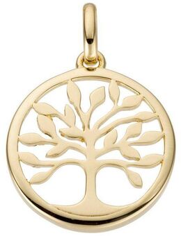 JOBO Kettenanhänger Anhänger Baum, 585 Gold
