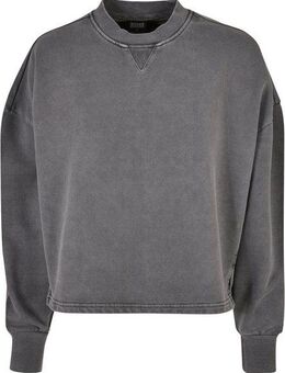 URBAN CLASSICS Sweater Urban Classics Damen Ladies Heavy Terry Garment Dye Crewneck (1-tlg)