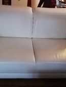 Ledersofa weiß in 73525