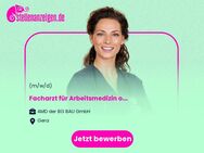 Facharzt (m/w/d) für Arbeitsmedizin oder Arzt (m/w/d) mit der Zusatz-Weiterbildung Betriebsmedizin (mit der Möglichkeit zur Übernahme der Zentrumsleitung) - Gera